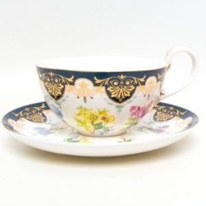 Vintage Biltmore Estate Vanderbilt Service Andrea By Sadek Tea Cup & Saucer
